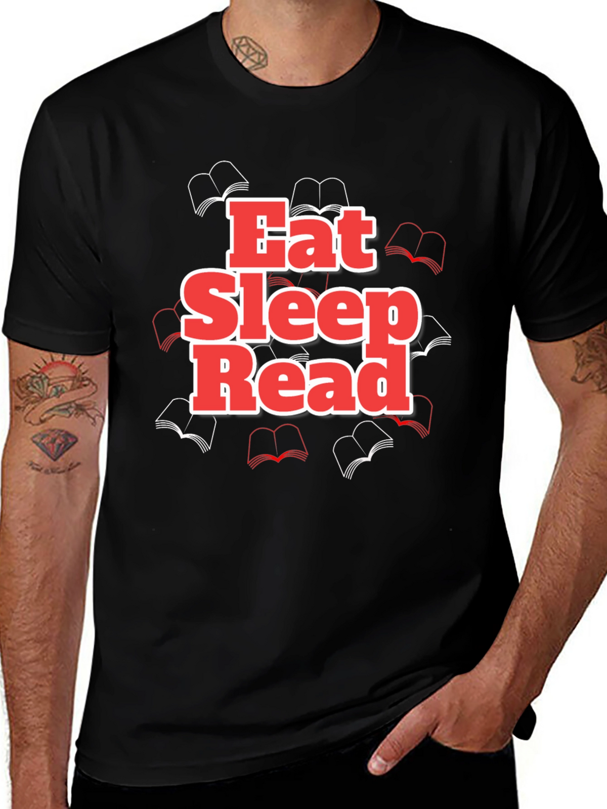 Eat Sleep Read Graphic Tee