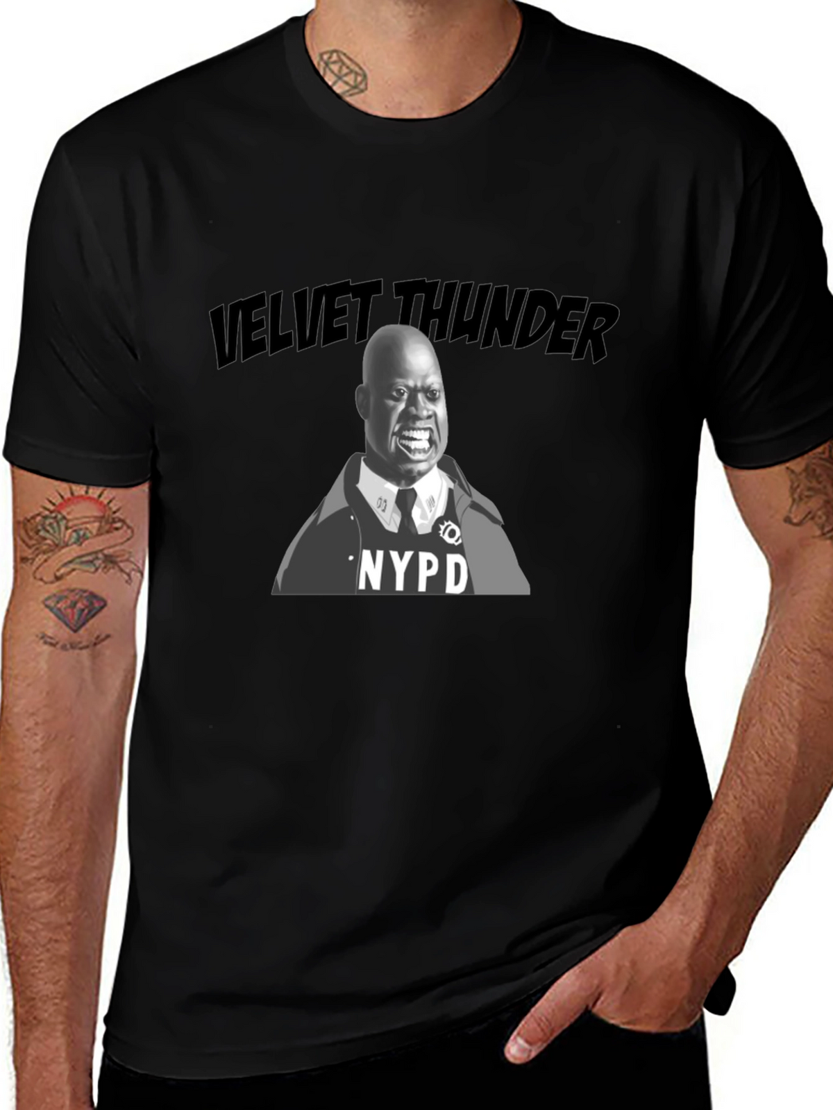 Velvet Thunder NYPD T-Shirt - Andre Braugher Homage