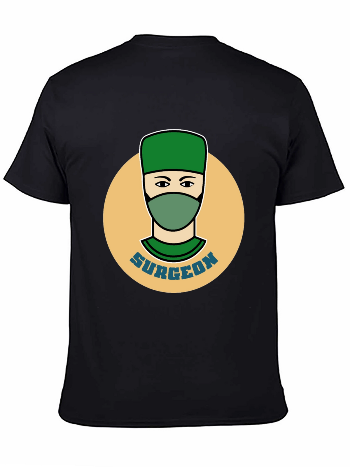 Surgeon Graphic Tee - Black Cotton T-Shirt