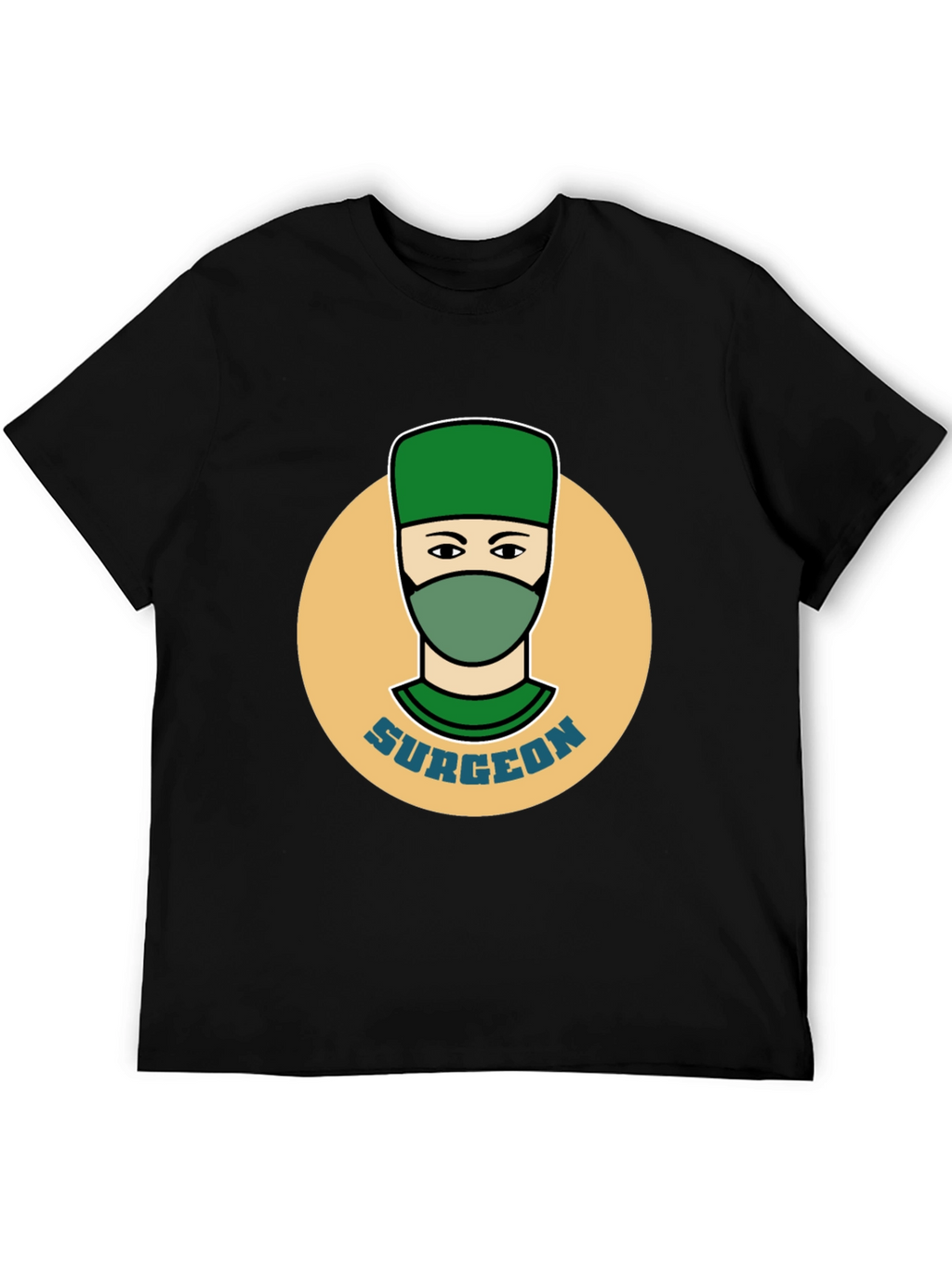 Surgeon Graphic Tee - Black Cotton T-Shirt