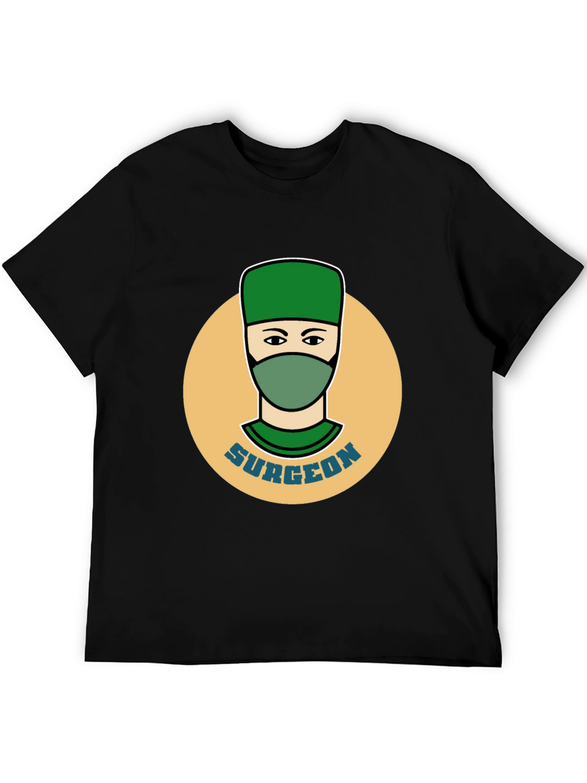 Surgeon Graphic Tee - Black Cotton T-Shirt