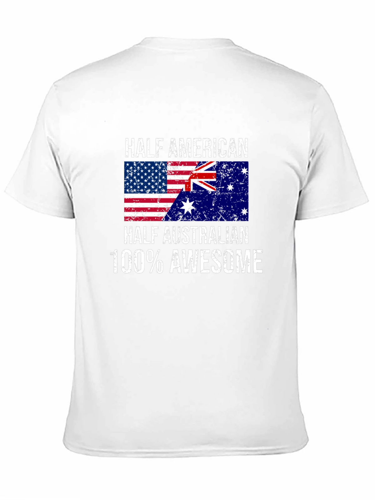 Half American Half Australian Awesome Graphic Tee