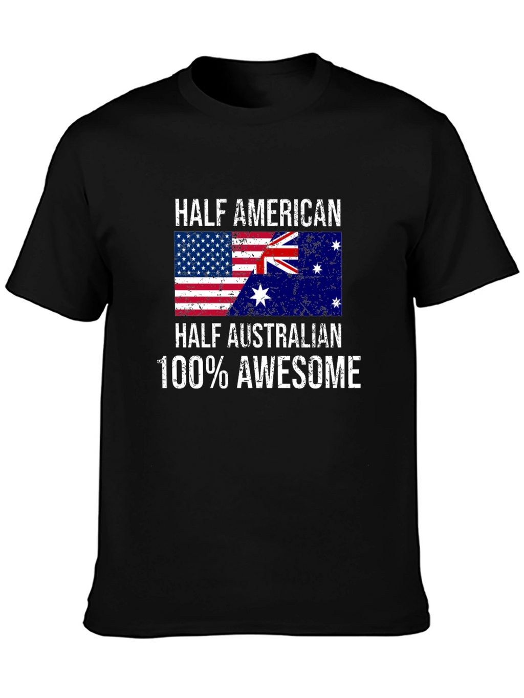 Half American Half Australian Awesome Graphic Tee