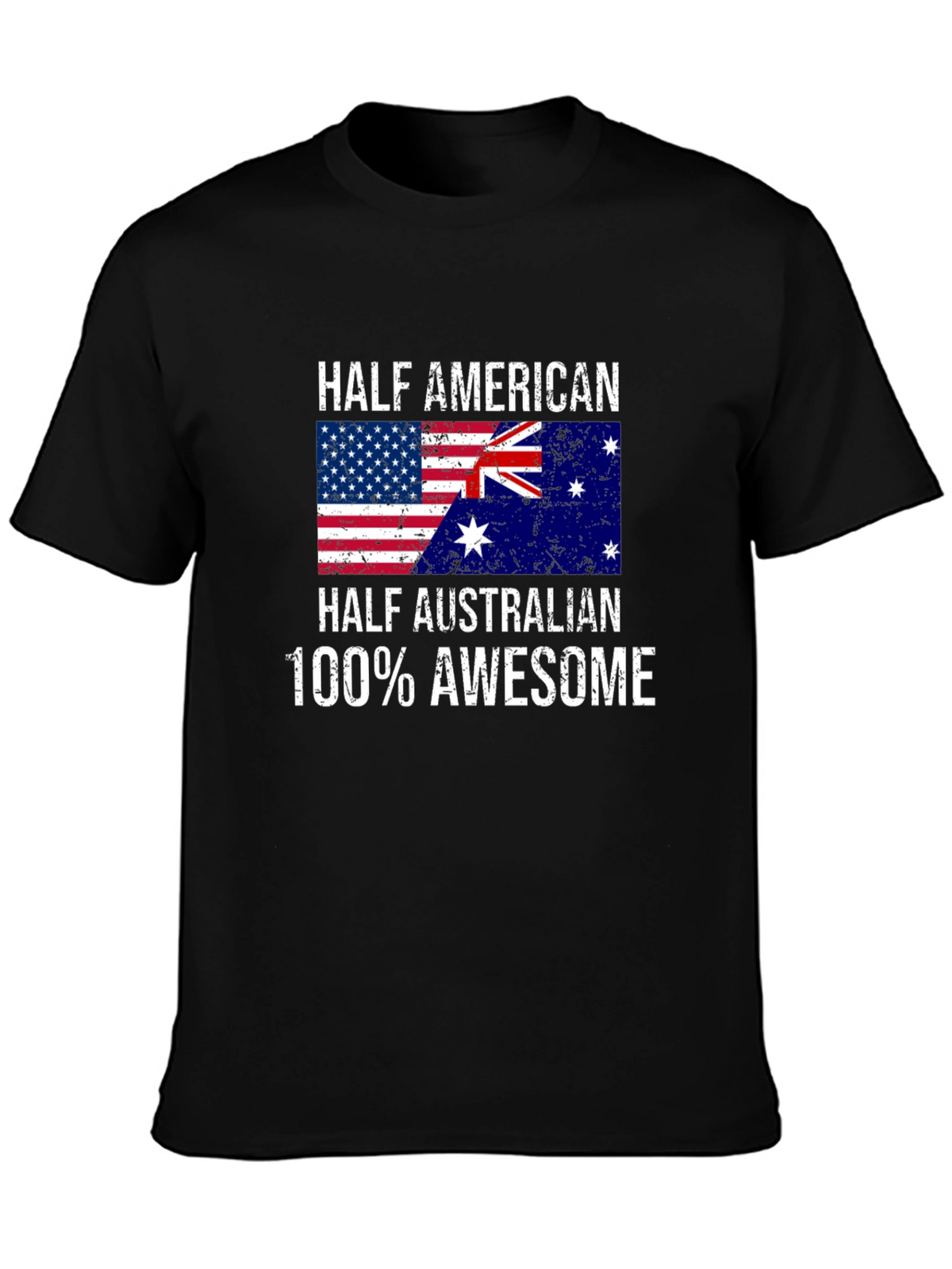Half American Half Australian Awesome Graphic Tee