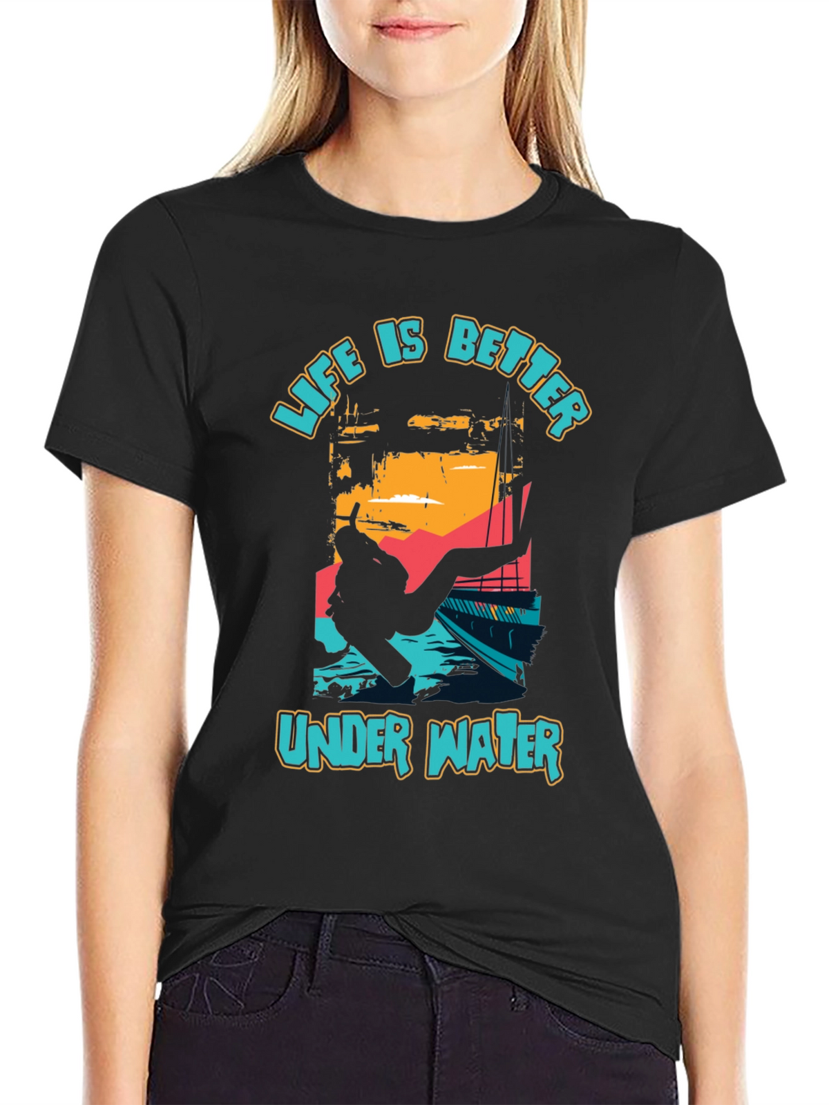 Life is Better Underwater Scuba Diving T-Shirt