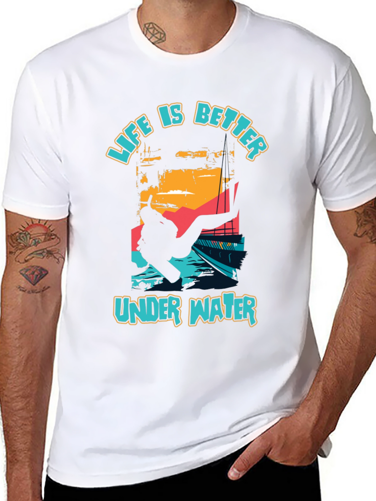 Life is Better Underwater Scuba Diving T-Shirt