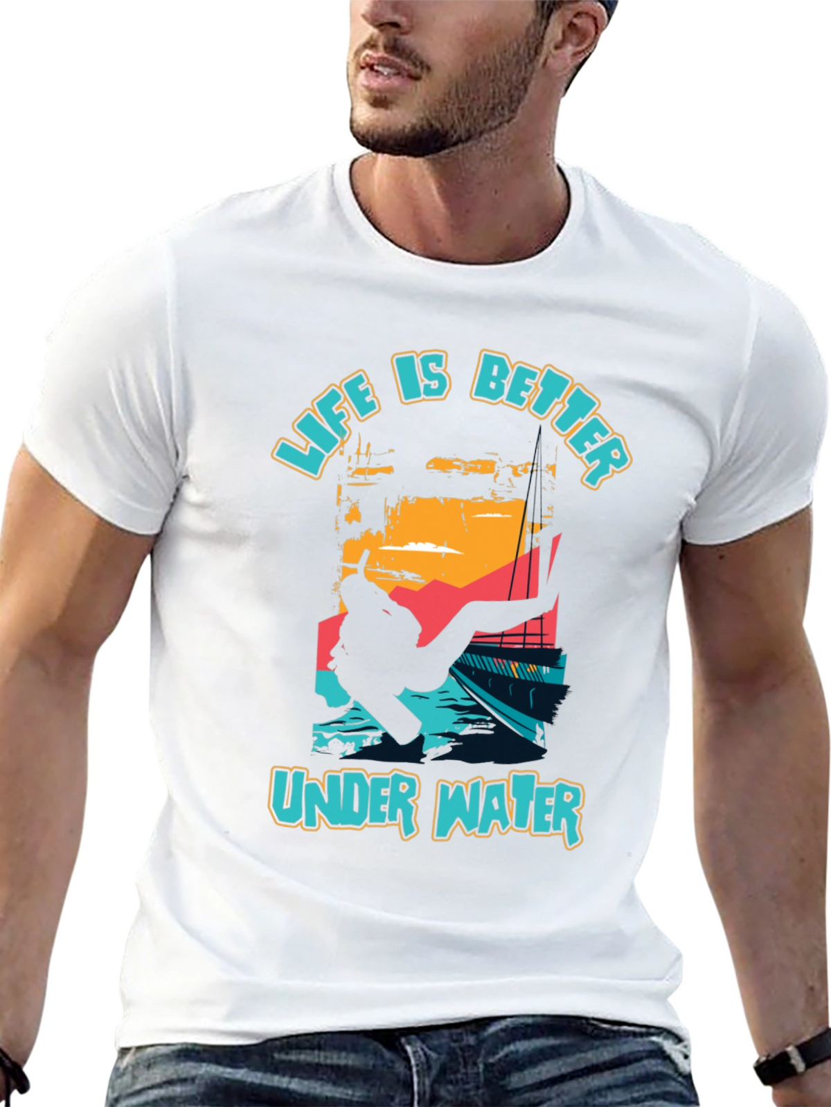 Life is Better Underwater Scuba Diving T-Shirt
