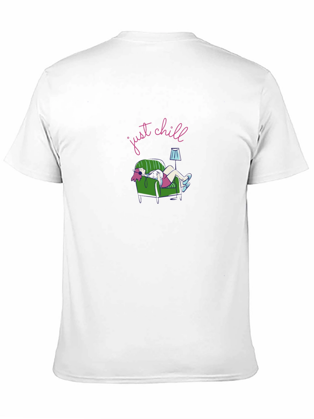 Just Chill Graphic Tee - Black Comfort