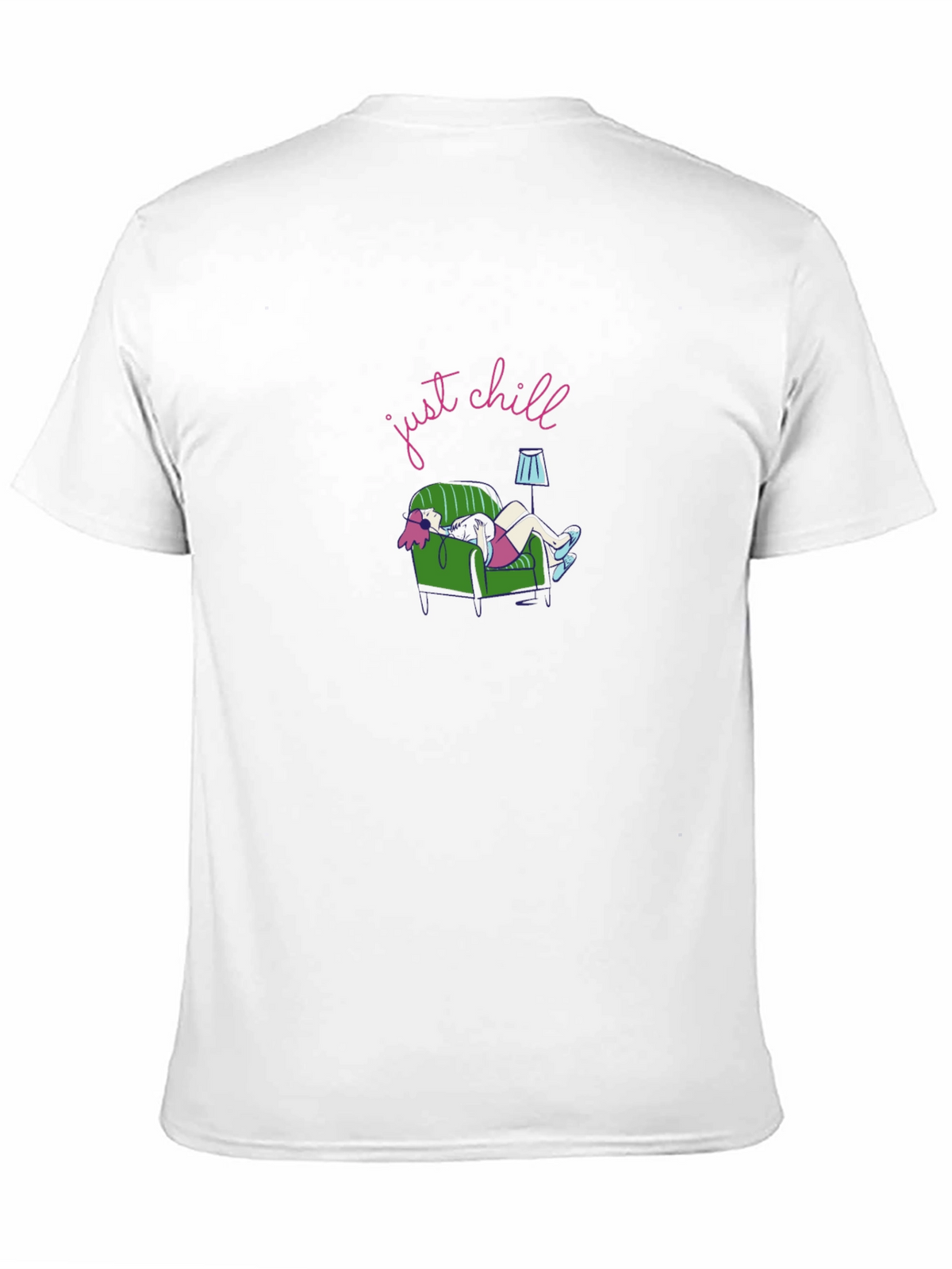 Just Chill Graphic Tee - Black Comfort
