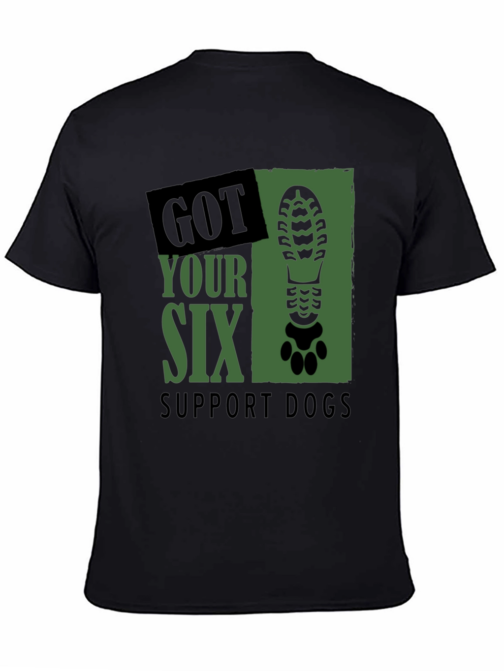 Got Your Six Support Dogs Graphic T-Shirt