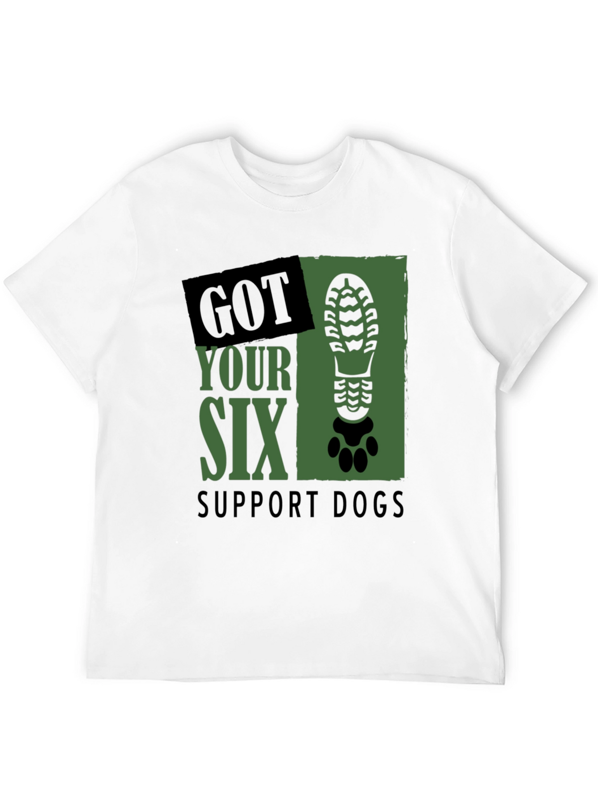 Got Your Six Support Dogs Graphic T-Shirt