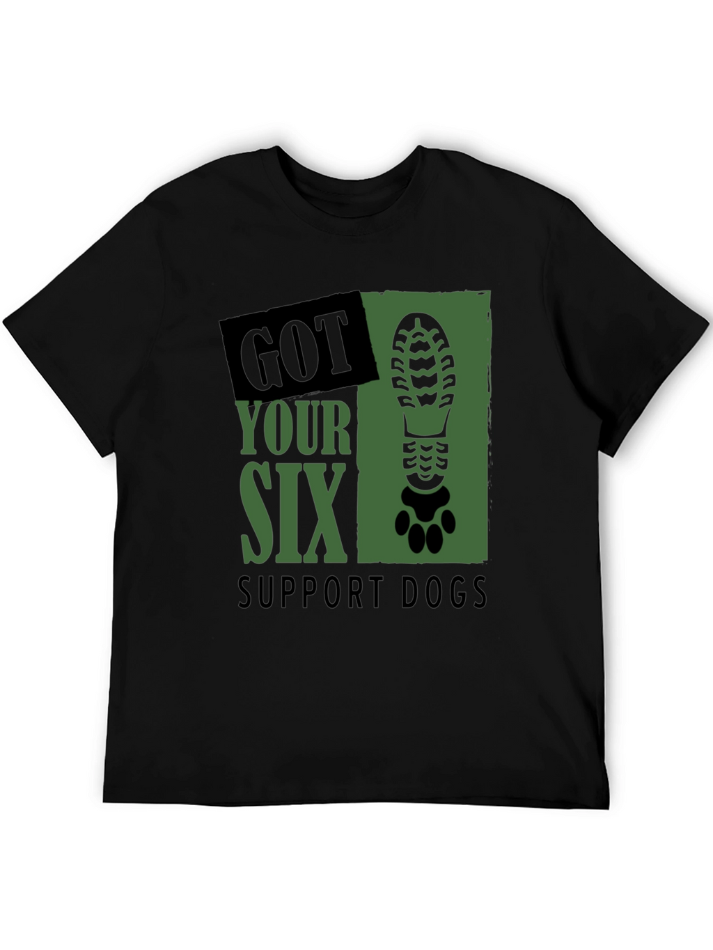 Got Your Six Support Dogs Graphic T-Shirt