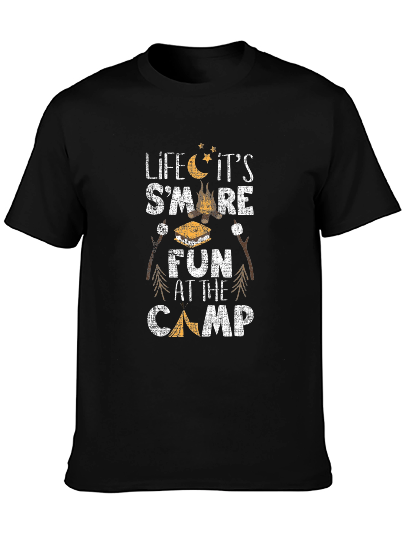 Camping Smore Fun Graphic T-Shirt