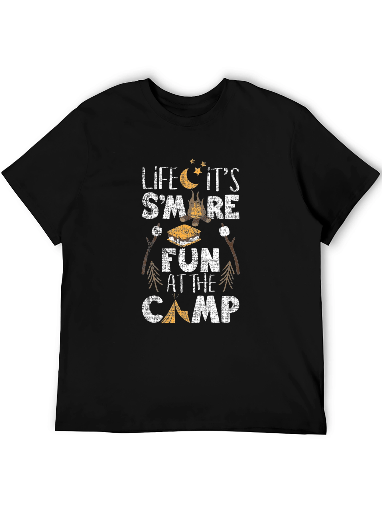 Camping Smore Fun Graphic T-Shirt