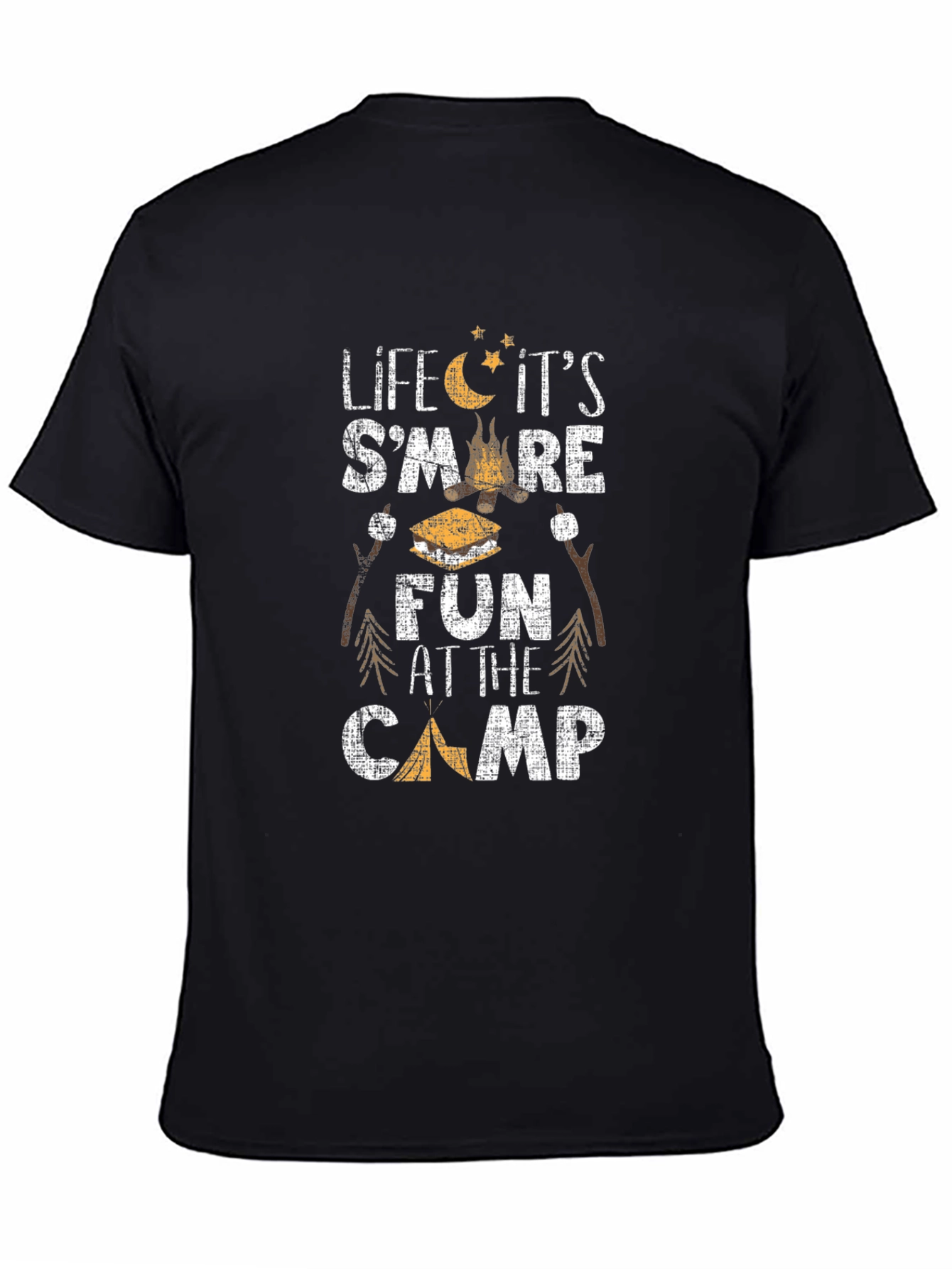 Camping Smore Fun Graphic T-Shirt