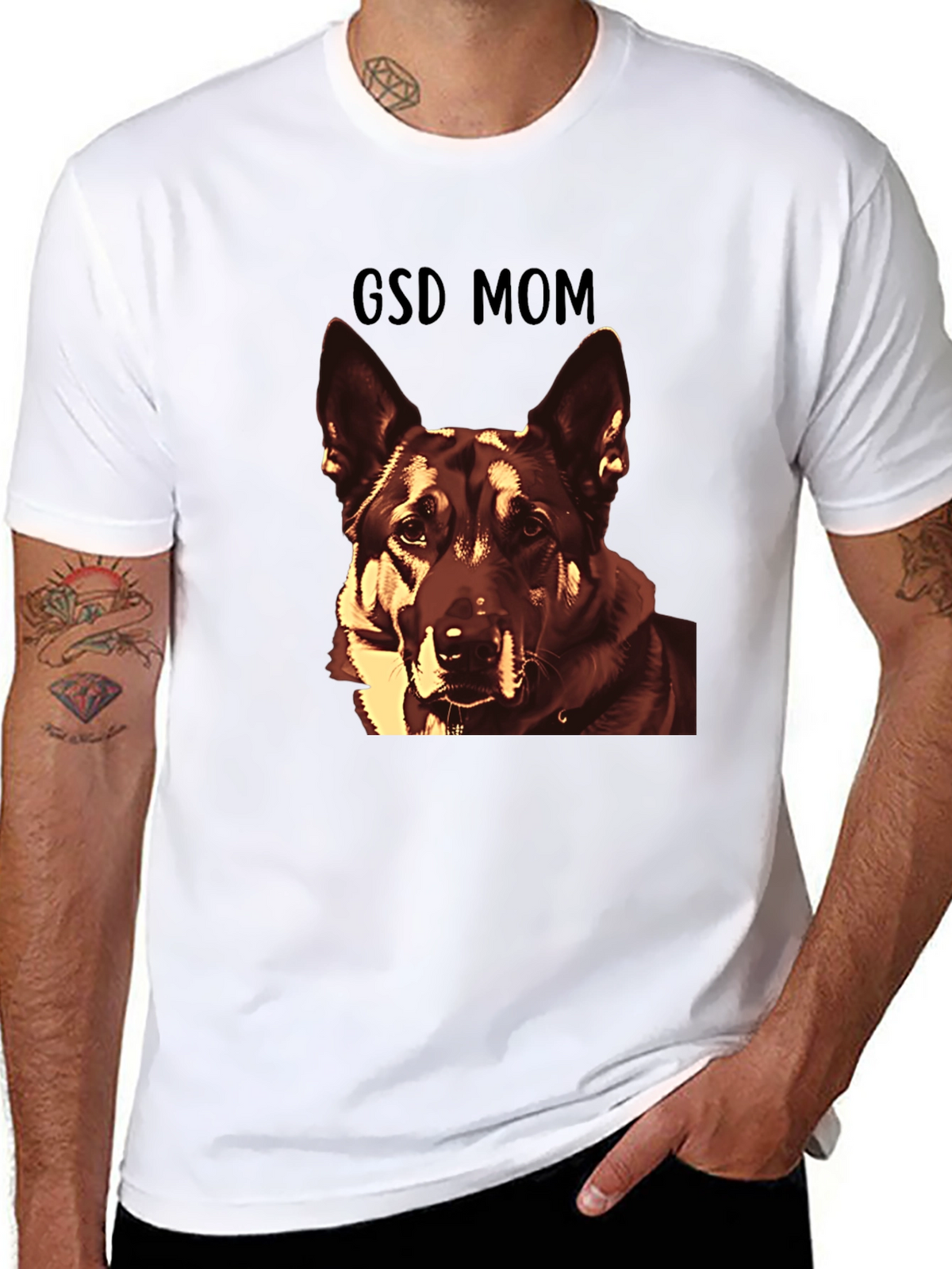 GSD Mom T-Shirt - German Shepherd Dog Lover Tee