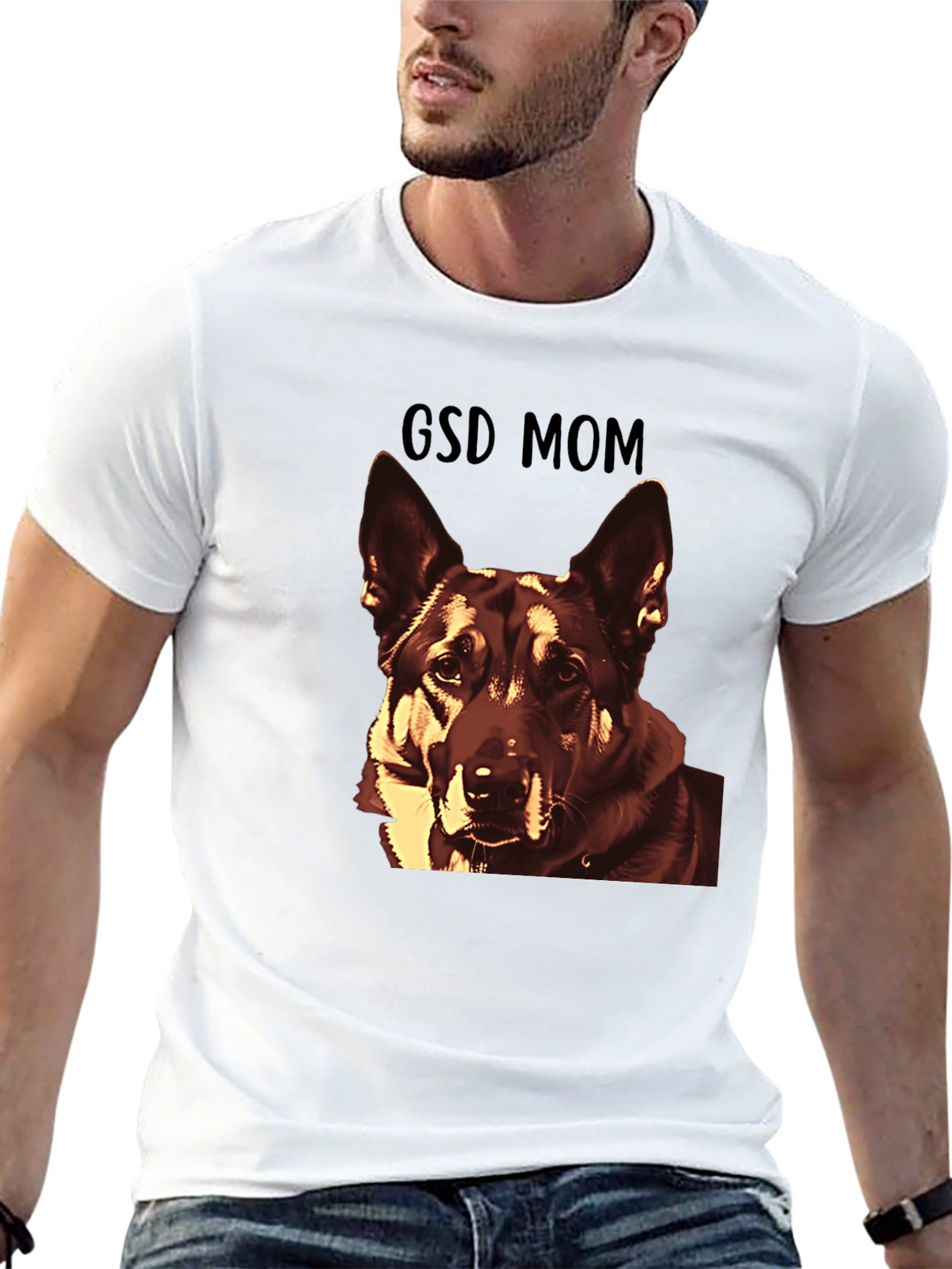 GSD Mom T-Shirt - German Shepherd Dog Lover Tee