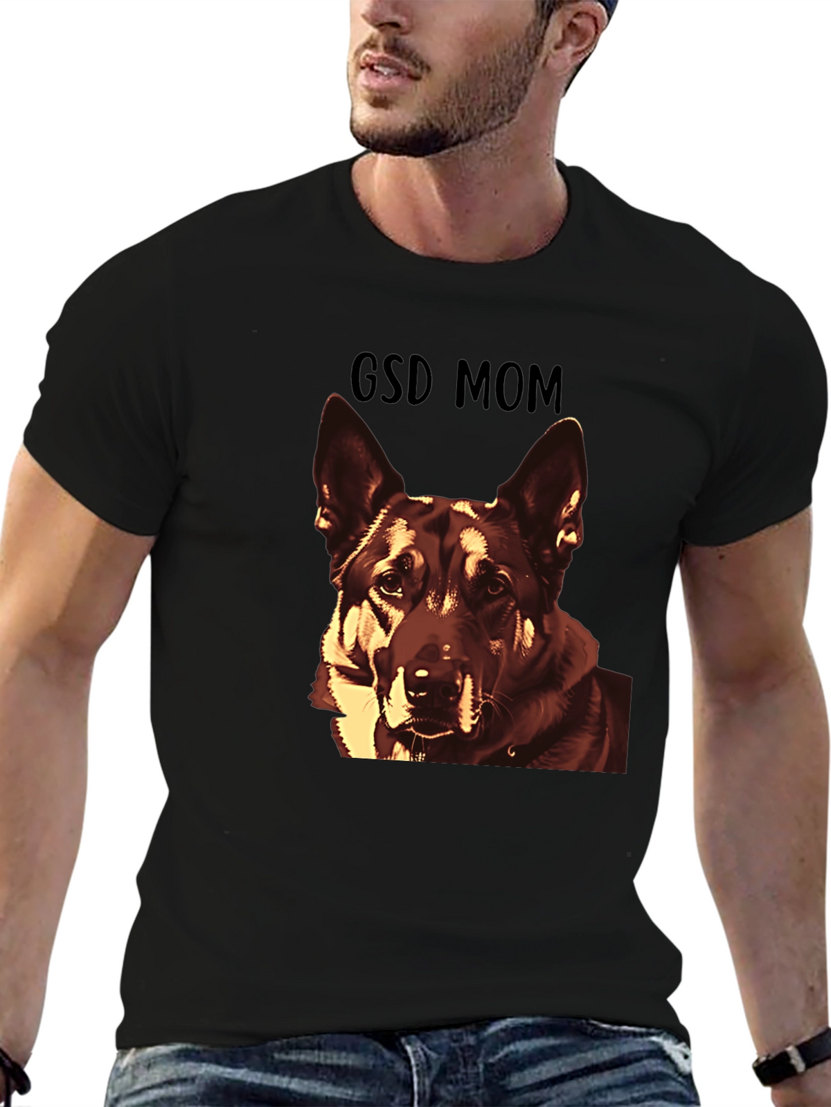 GSD Mom T-Shirt - German Shepherd Dog Lover Tee