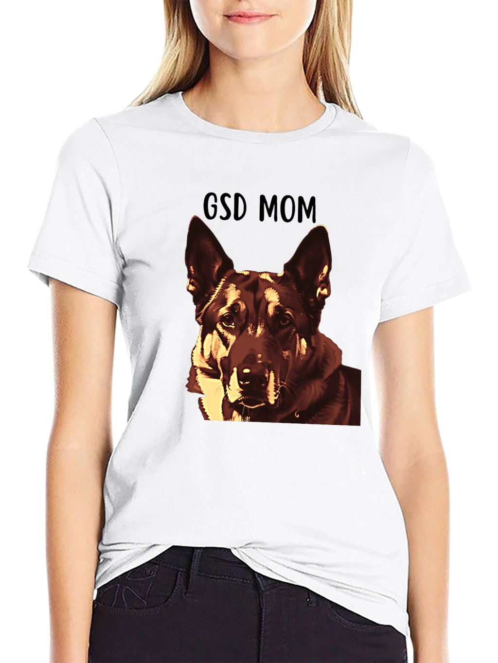 GSD Mom T-Shirt - German Shepherd Dog Lover Tee