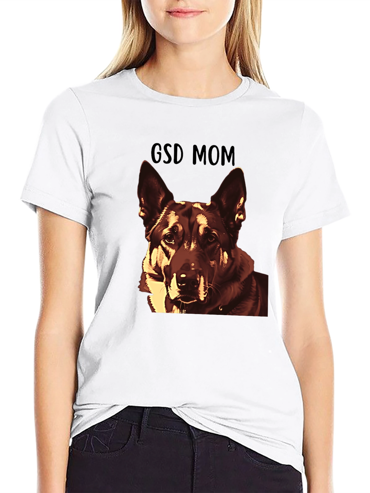 GSD Mom T-Shirt - German Shepherd Dog Lover Tee