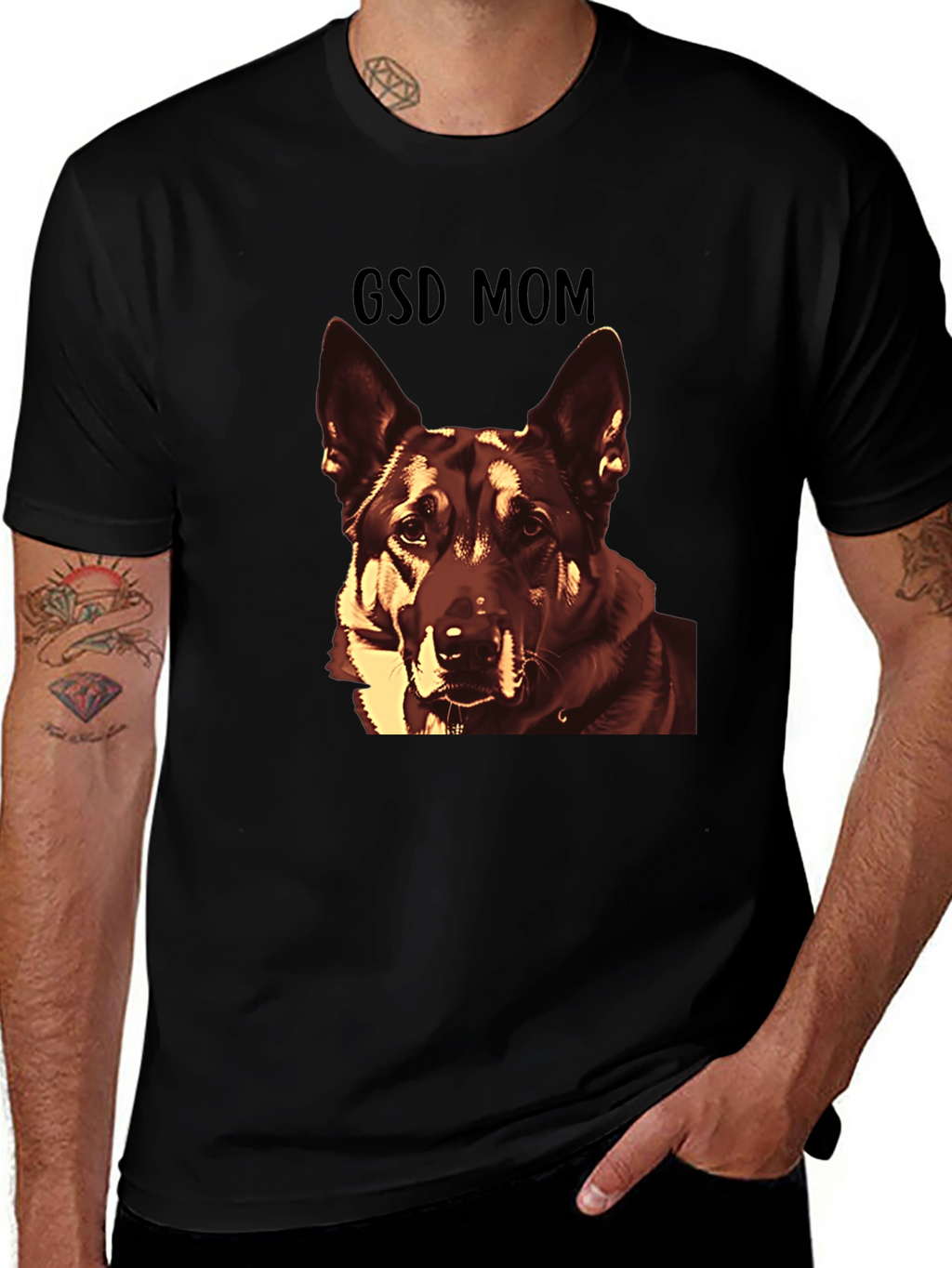 GSD Mom T-Shirt - German Shepherd Dog Lover Tee