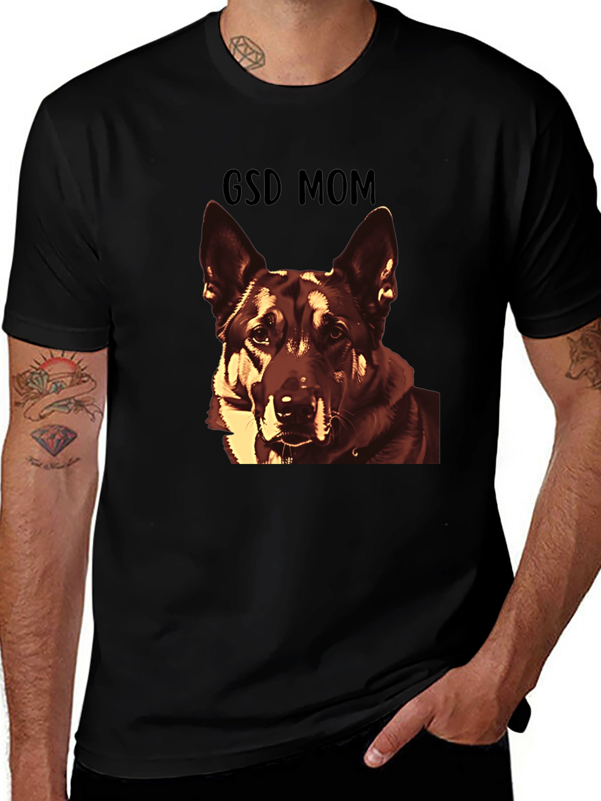 GSD Mom T-Shirt - German Shepherd Dog Lover Tee