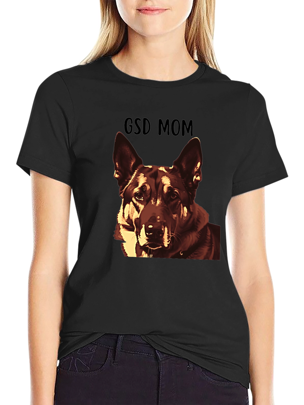 GSD Mom T-Shirt - German Shepherd Dog Lover Tee