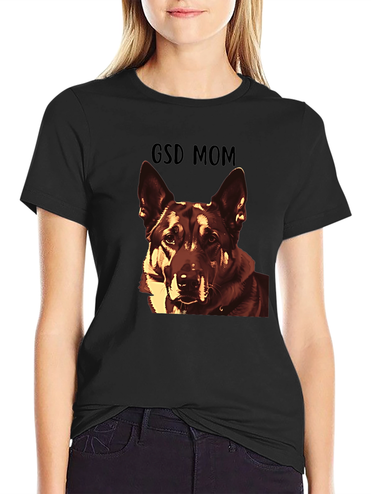GSD Mom T-Shirt - German Shepherd Dog Lover Tee