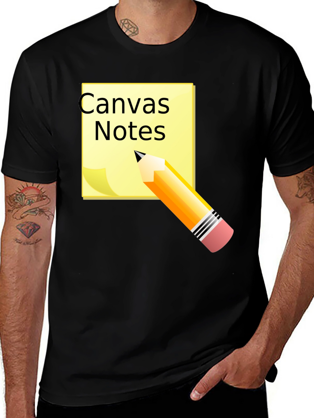Canvas Notes Graphic Tee