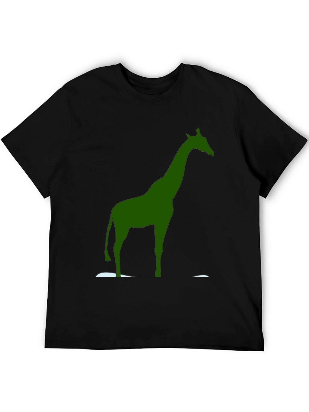 Green Giraffe Graphic Tee - Unique Animal Print Shirt