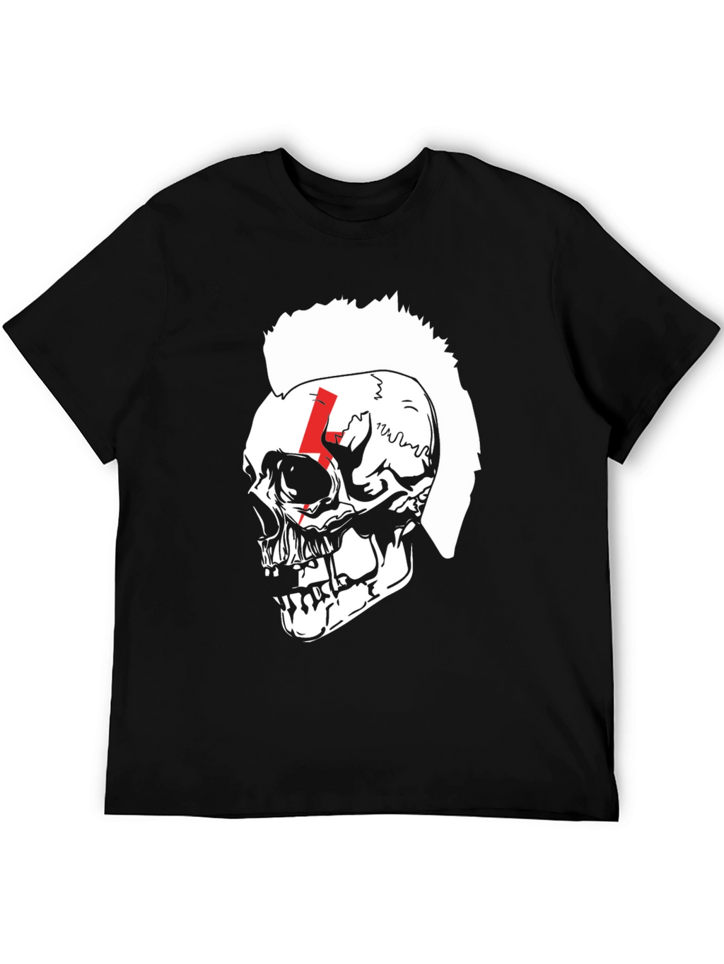 Skull Punk T-Shirt - Bold Graphic Tee