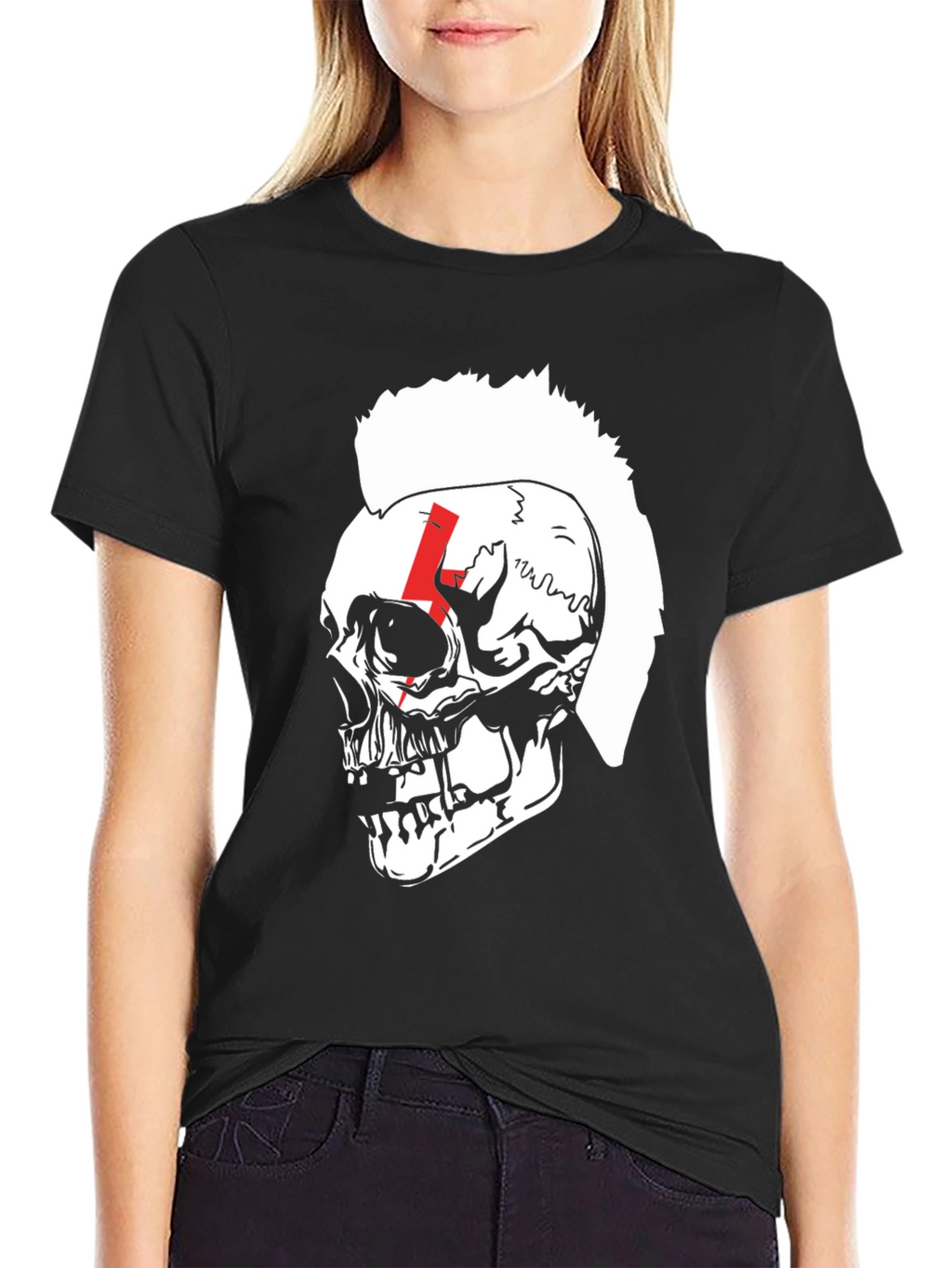 Skull Punk T-Shirt - Bold Graphic Tee