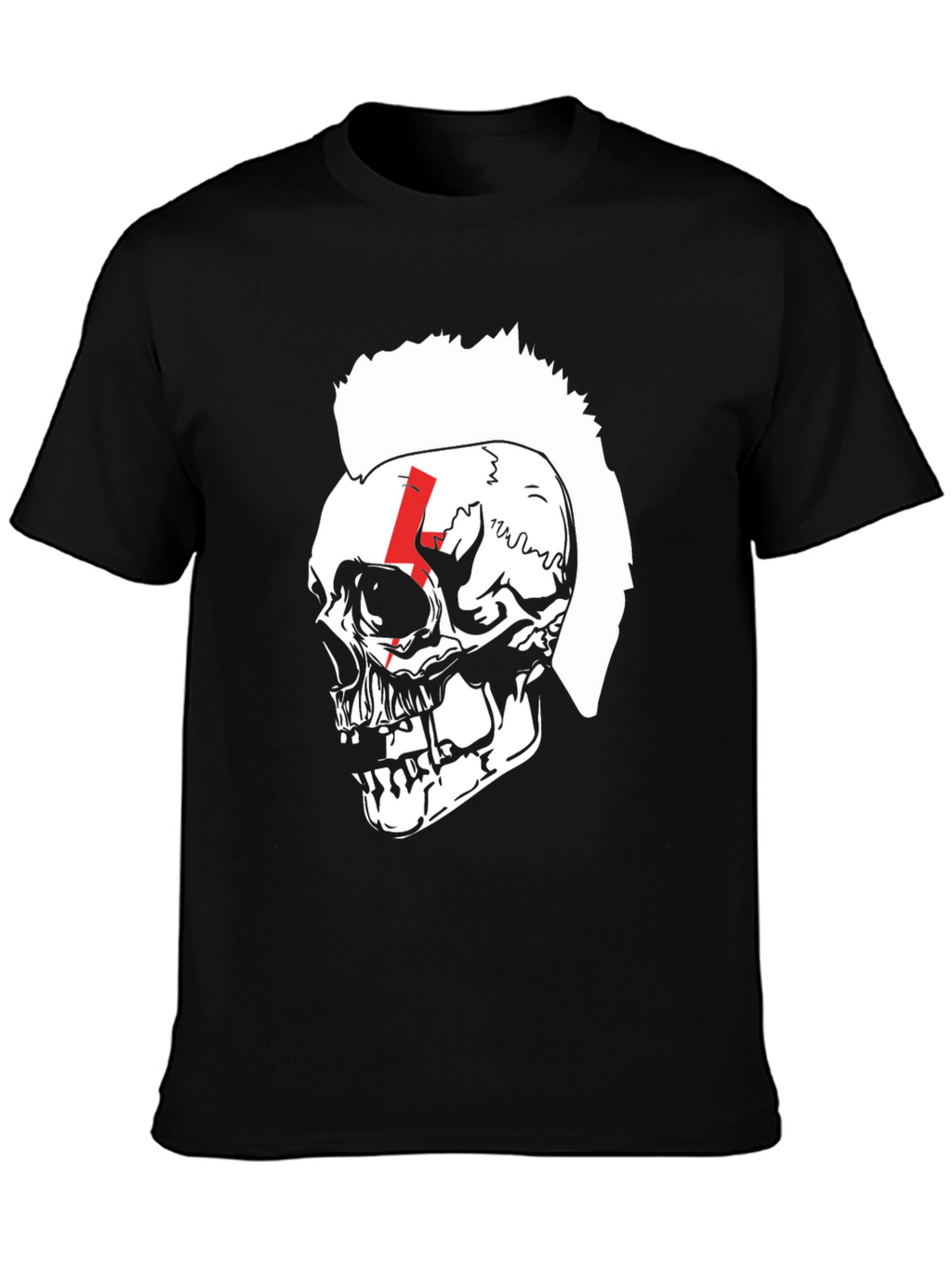 Skull Punk T-Shirt - Bold Graphic Tee