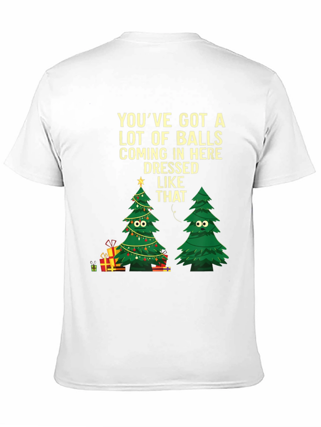 Humorous Christmas Tree Graphic Tee