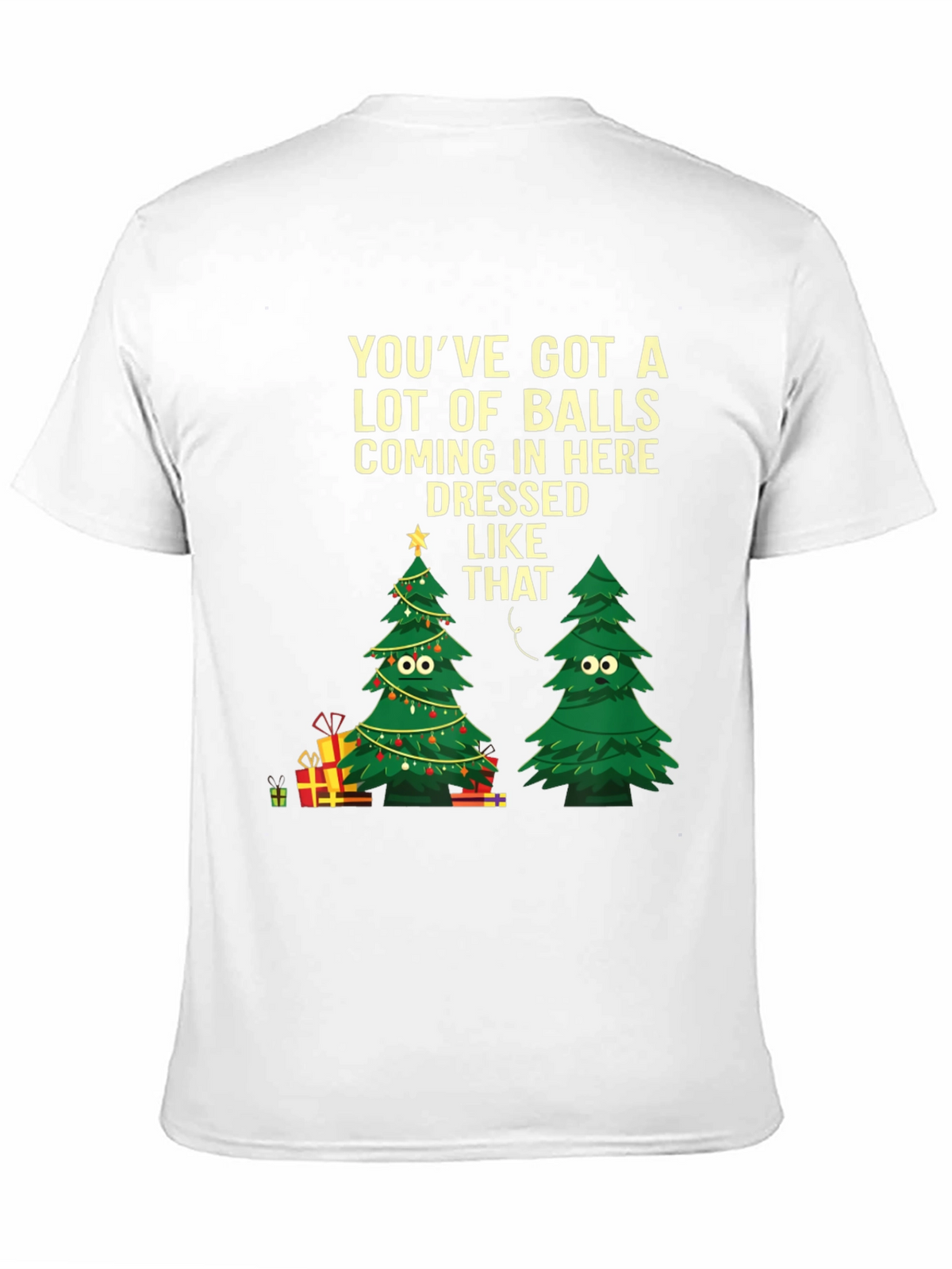 Humorous Christmas Tree Graphic Tee