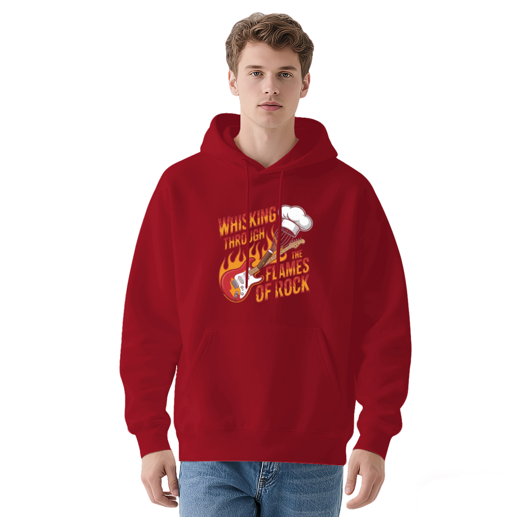 Rock Guitar Flames Hoodie