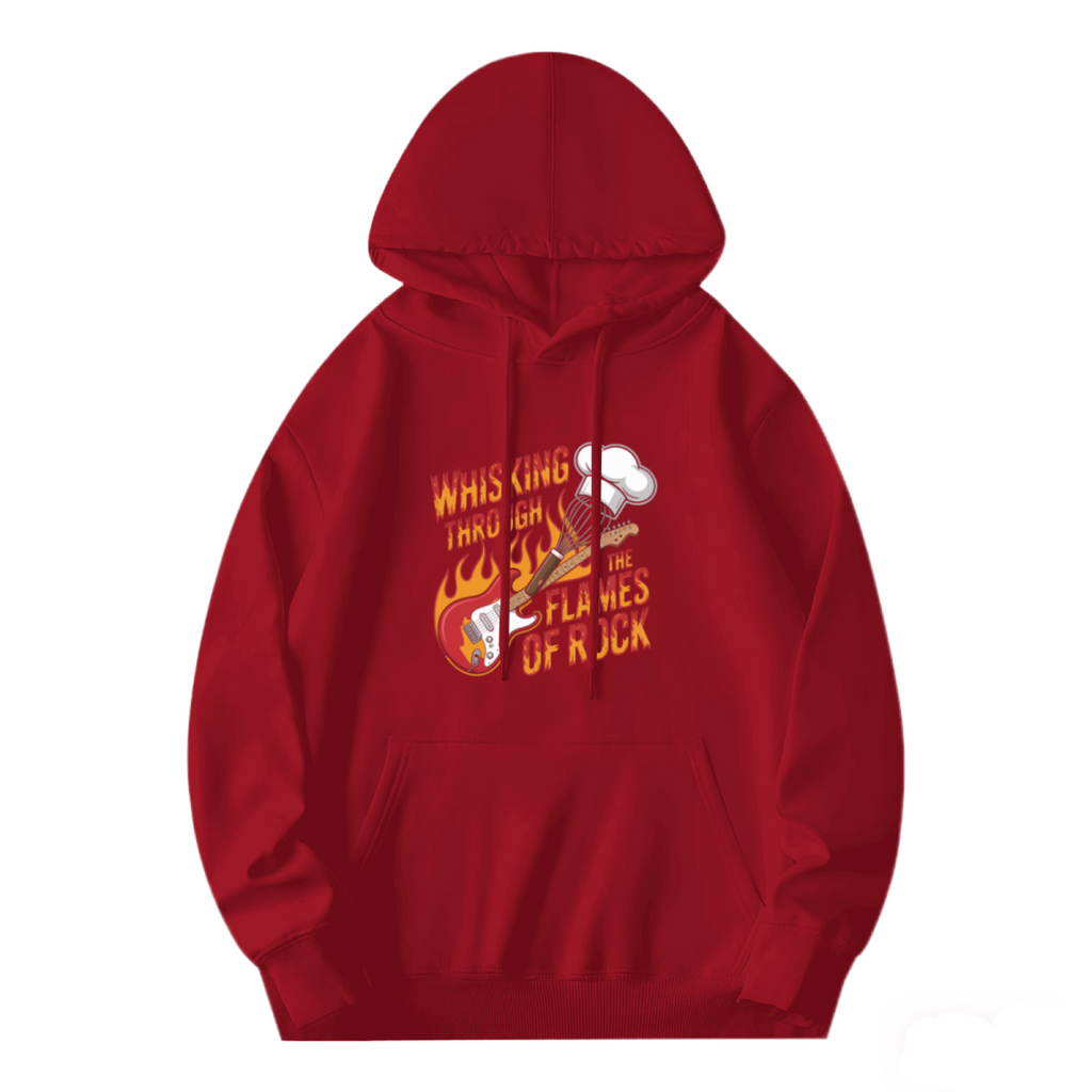 Rock Guitar Flames Hoodie