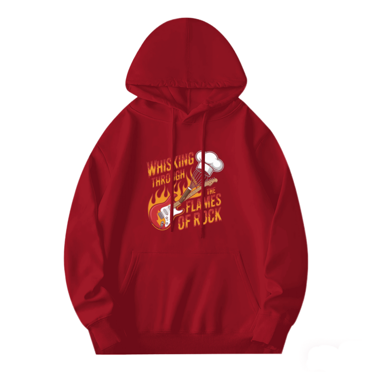 Rock Guitar Flames Hoodie