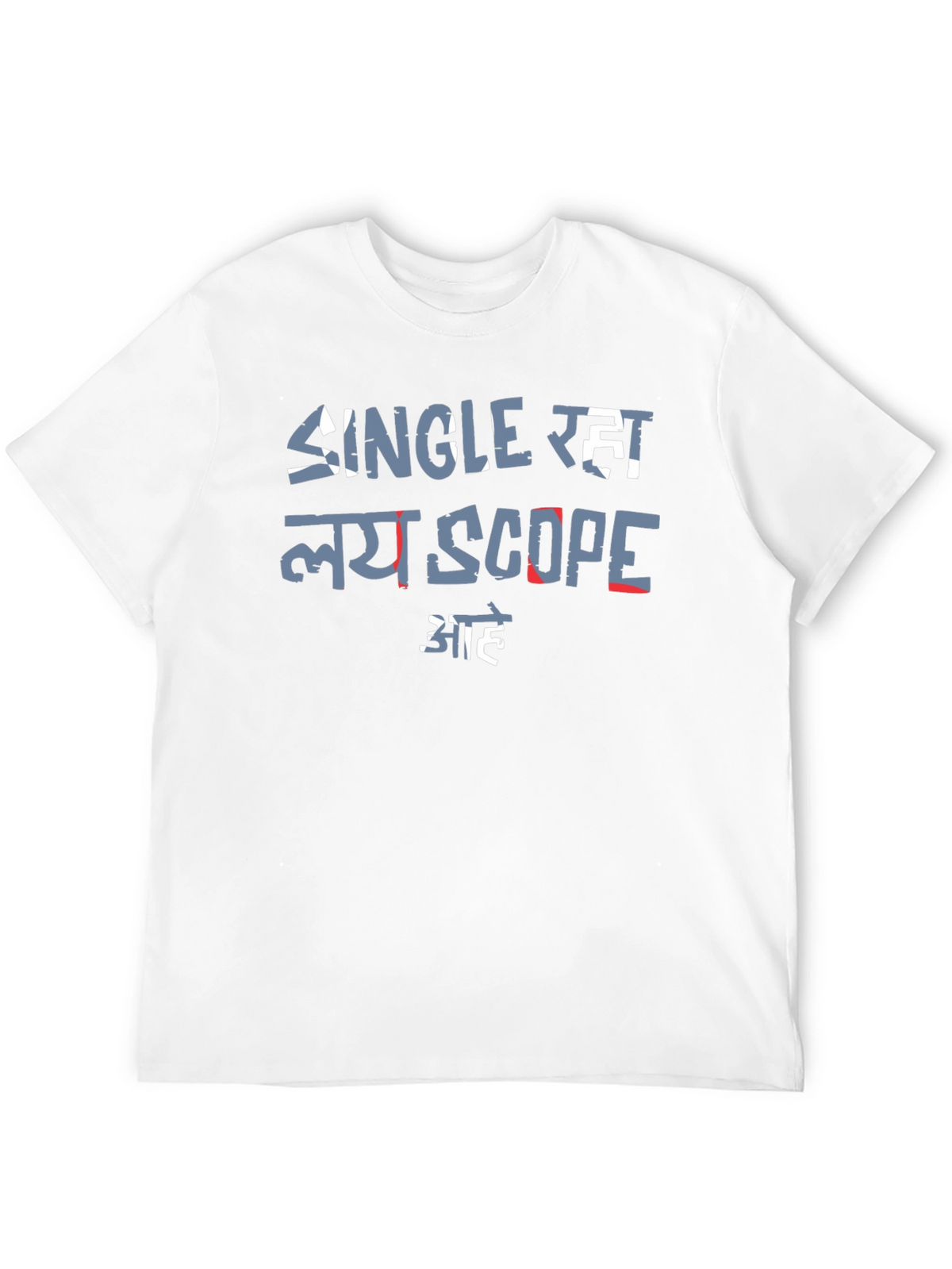 Single Raha Lay Scope Aahe Black T-Shirt