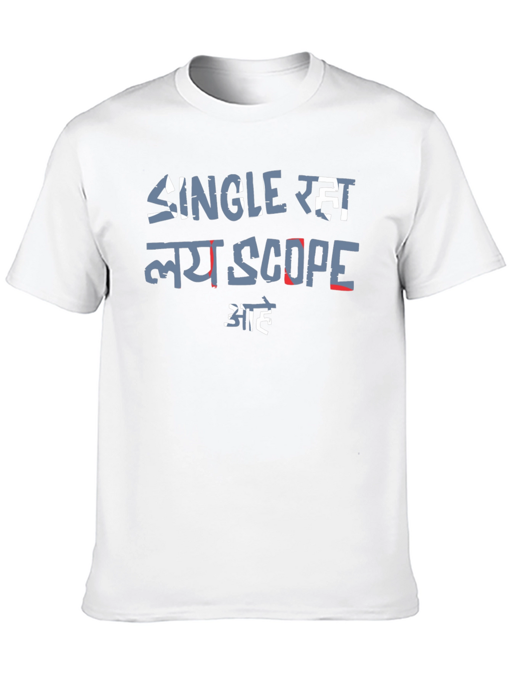 Single Raha Lay Scope Aahe Black T-Shirt