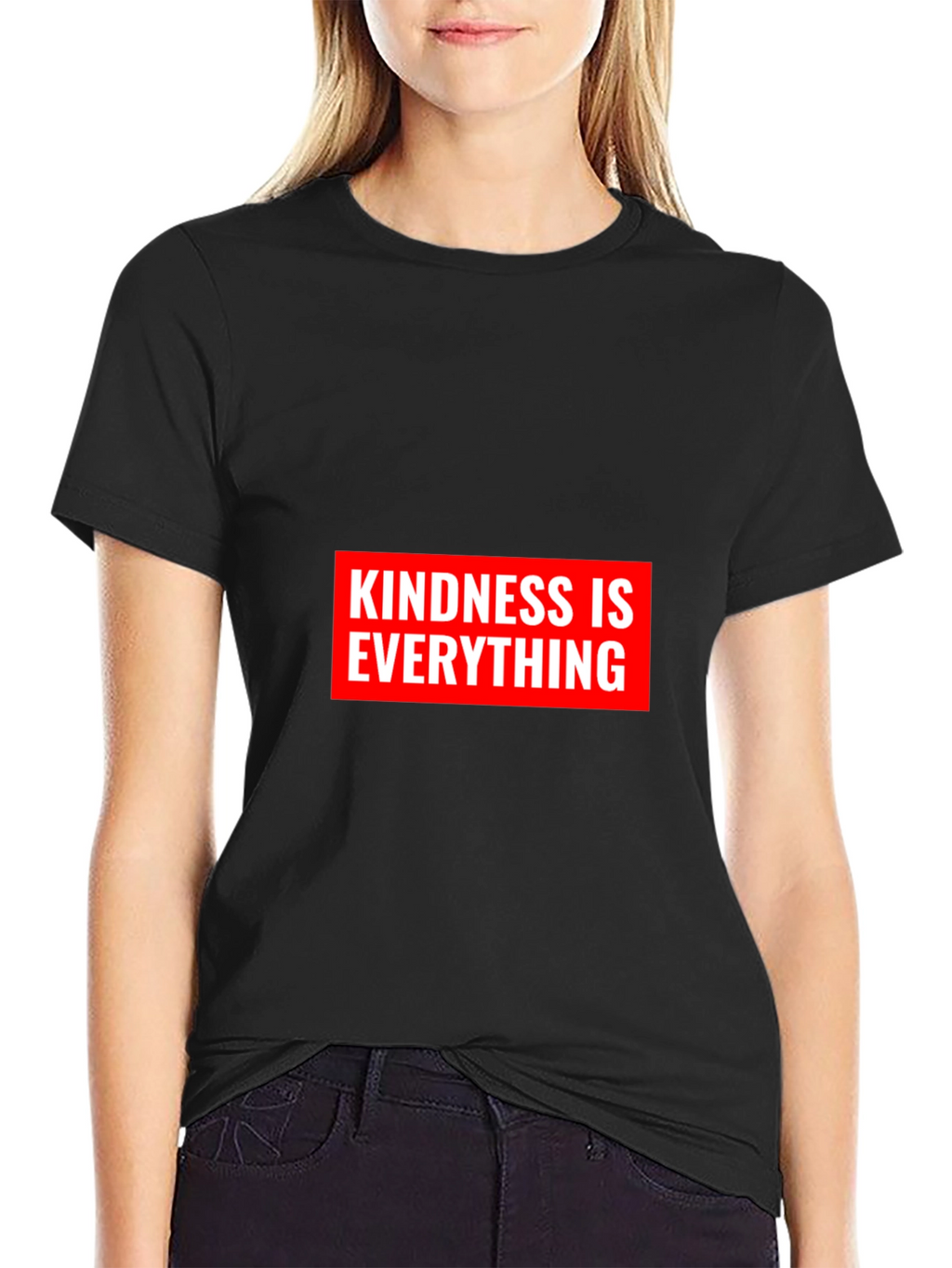 Kindness Is Everything Black Graphic T-Shirt