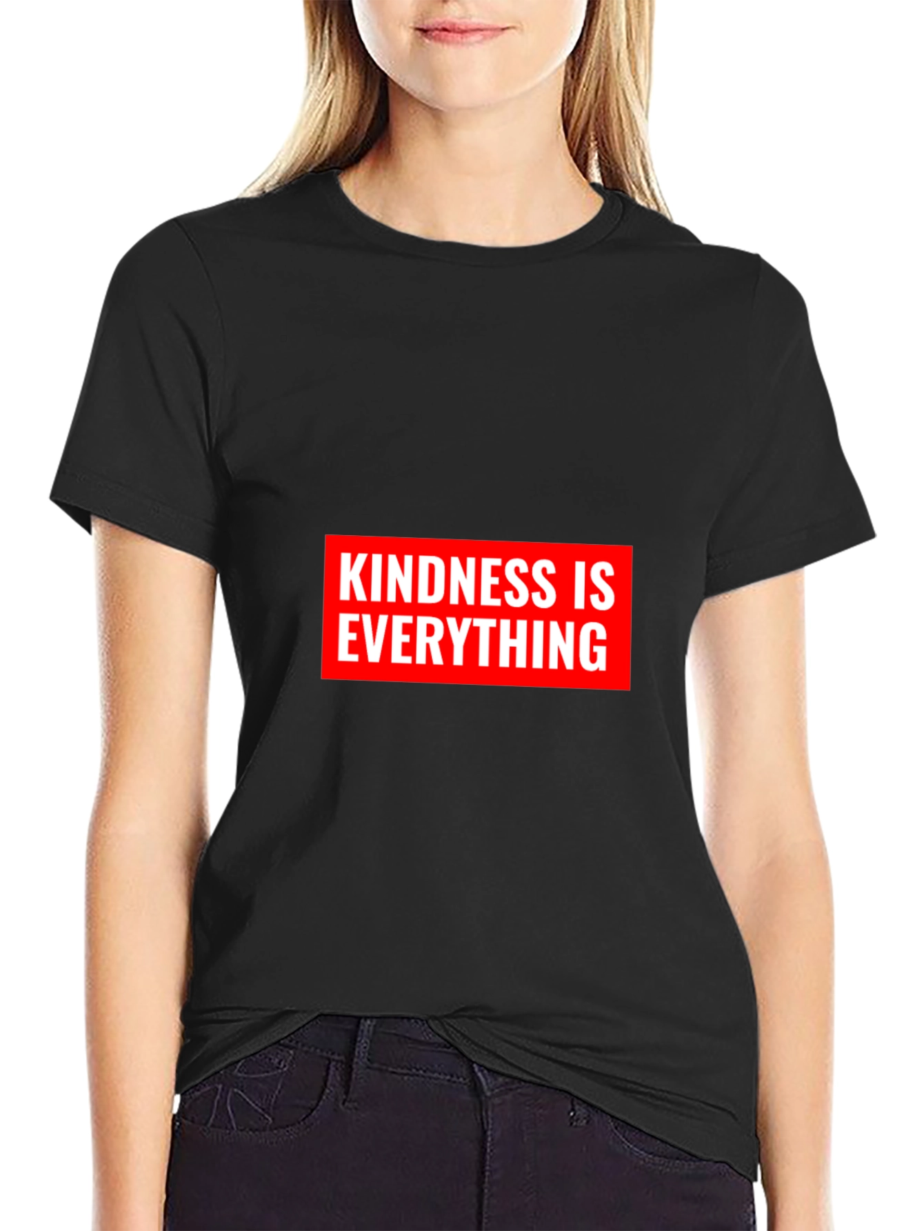 Kindness Is Everything Black Graphic T-Shirt