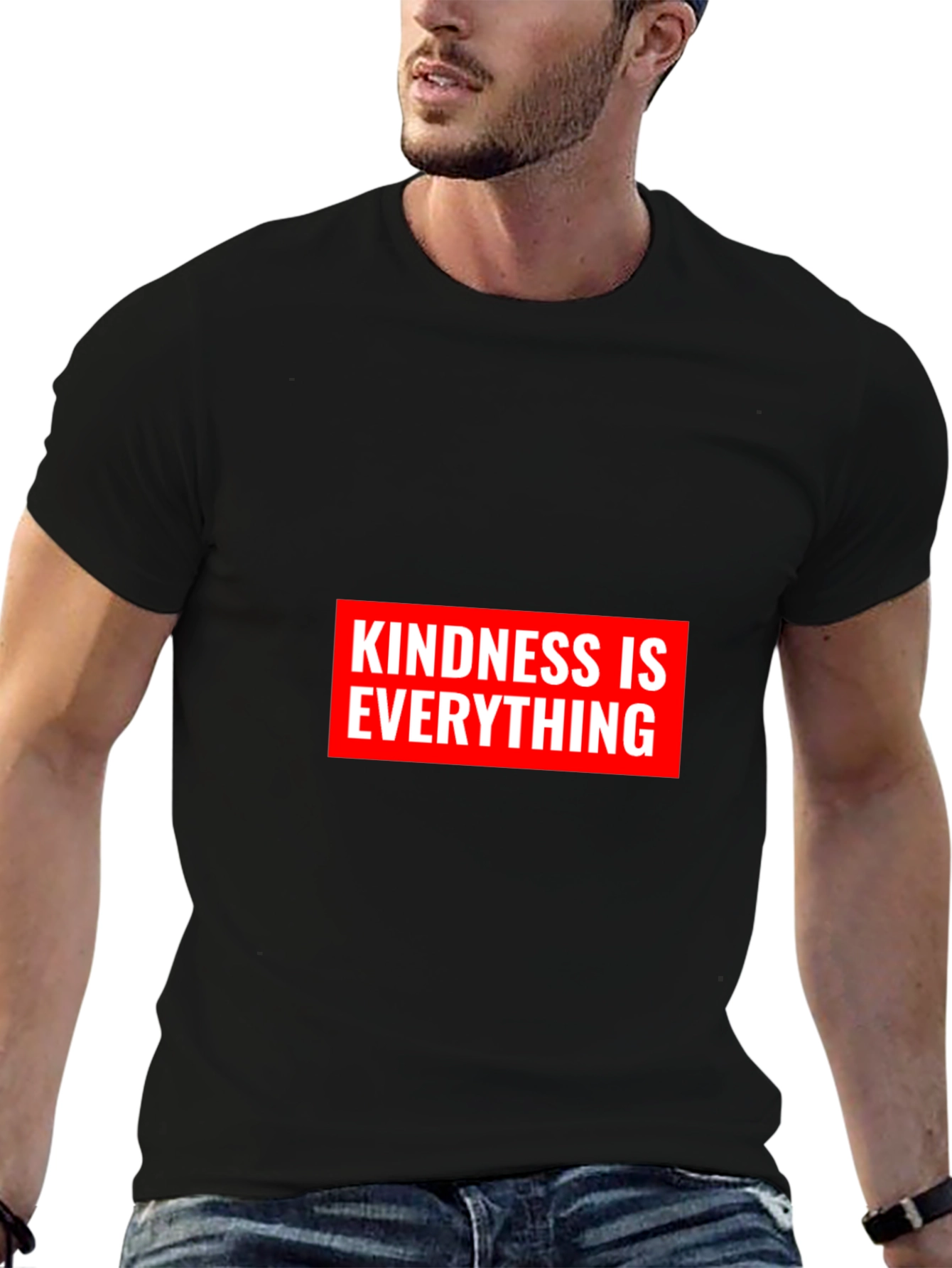Kindness Is Everything Black Graphic T-Shirt
