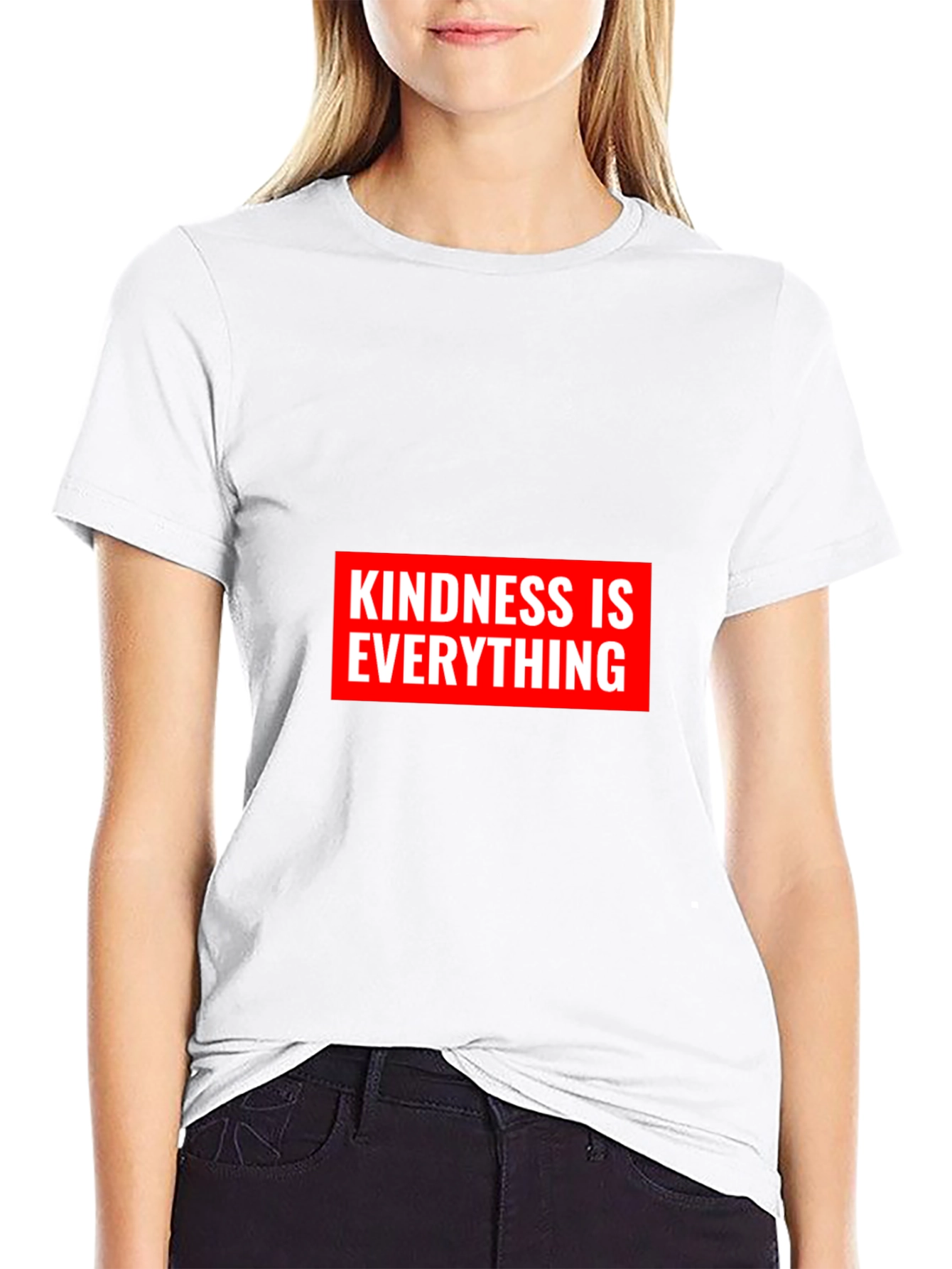 Kindness Is Everything Black Graphic T-Shirt