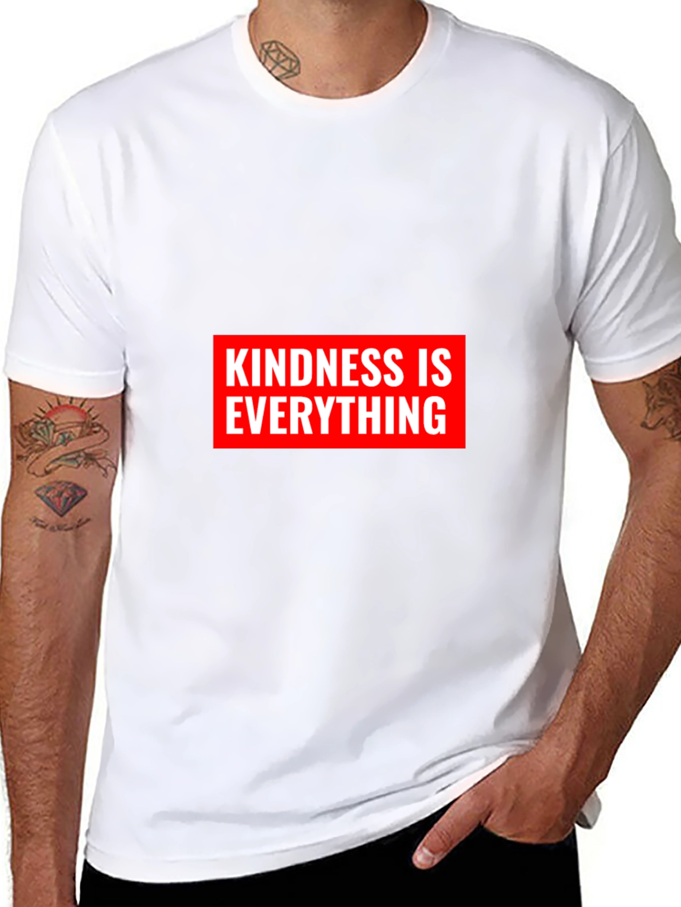 Kindness Is Everything Black Graphic T-Shirt