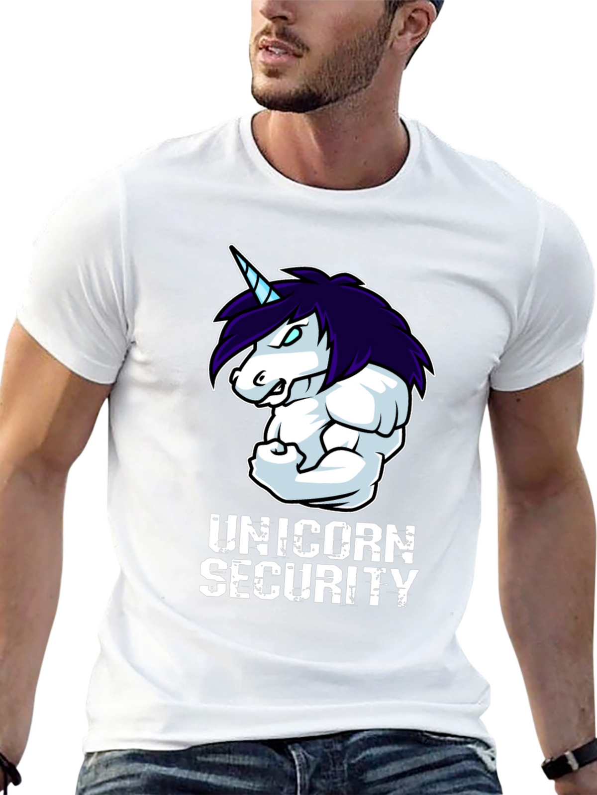 Unicorn Security Graphic T-Shirt