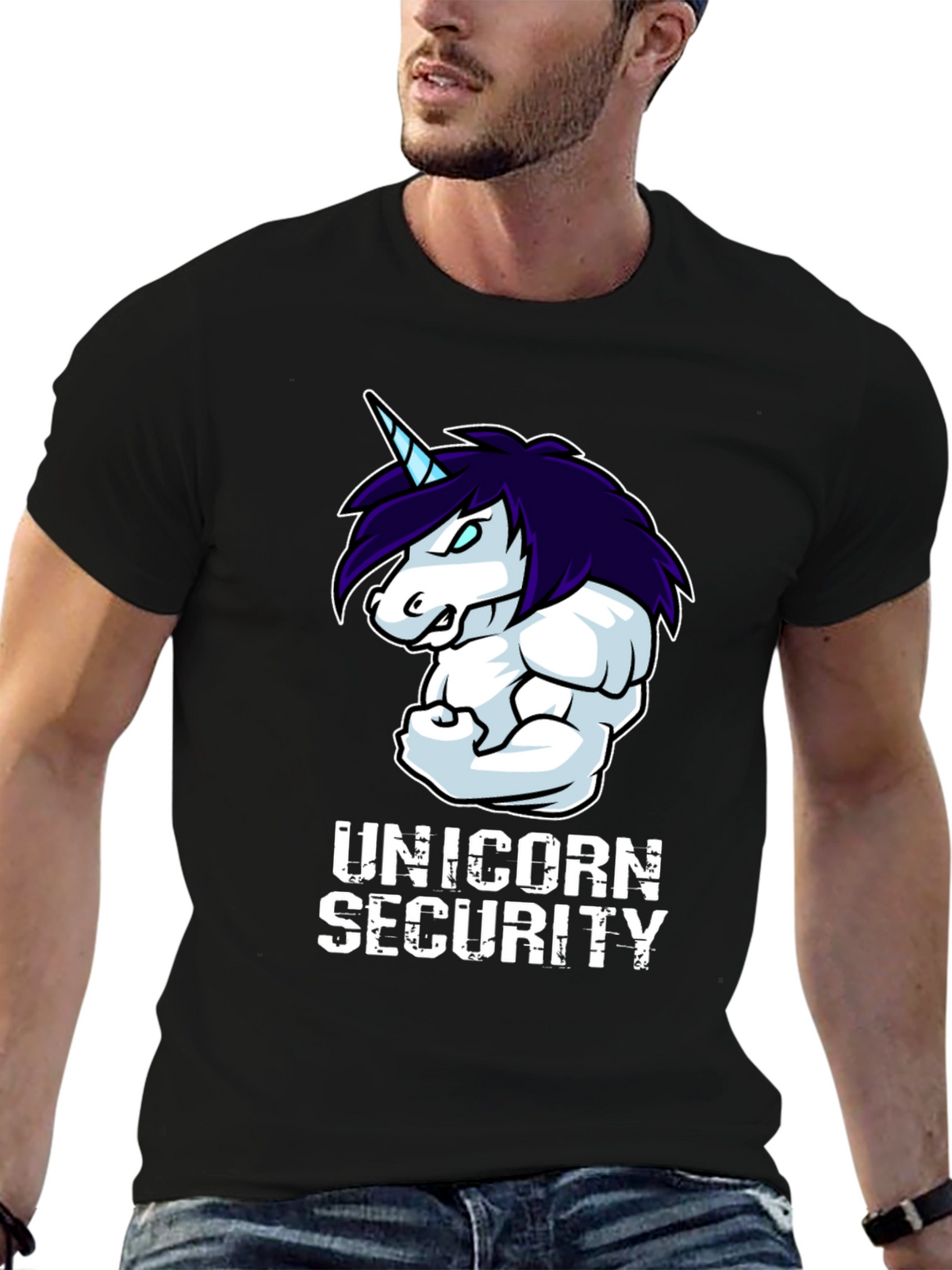 Unicorn Security Graphic T-Shirt
