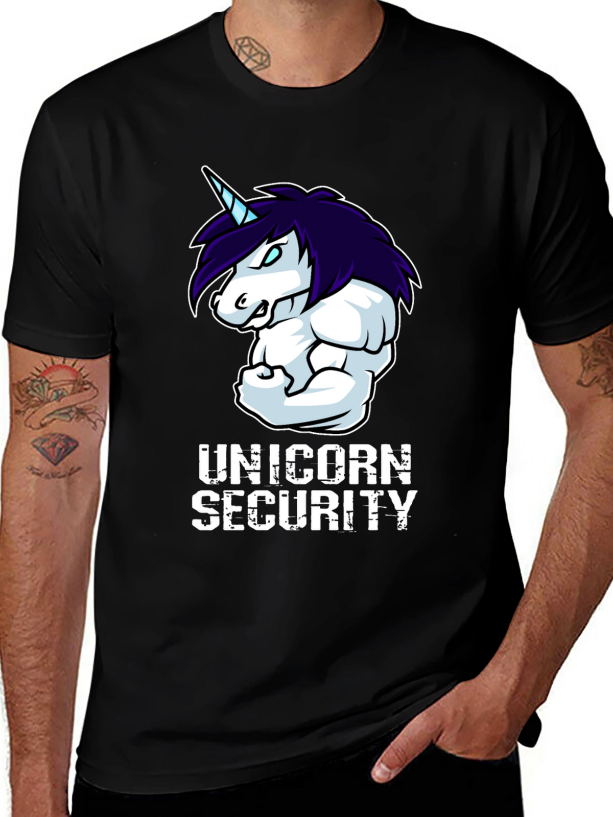 Unicorn Security Graphic T-Shirt