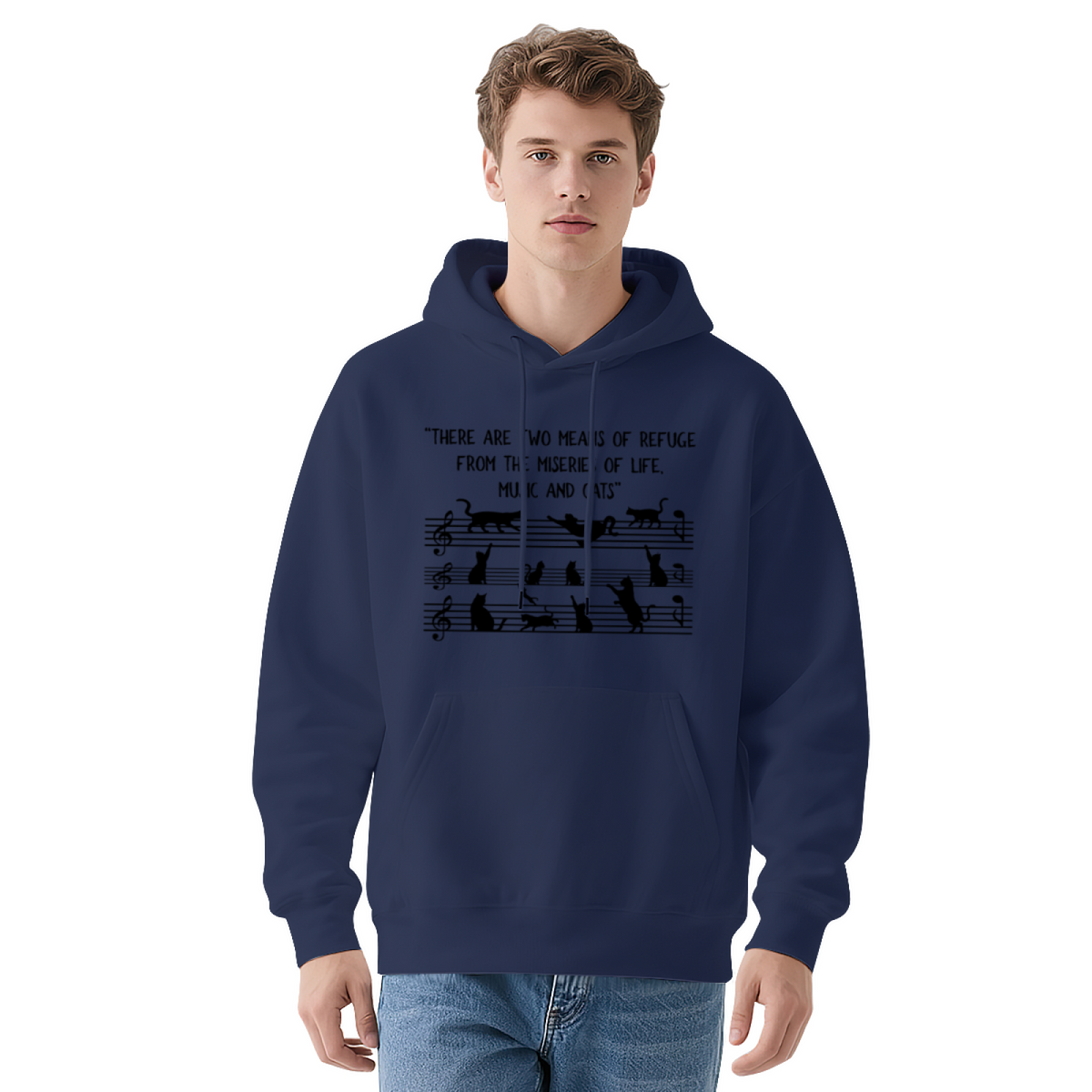 Cat Lover Graphic Hoodie