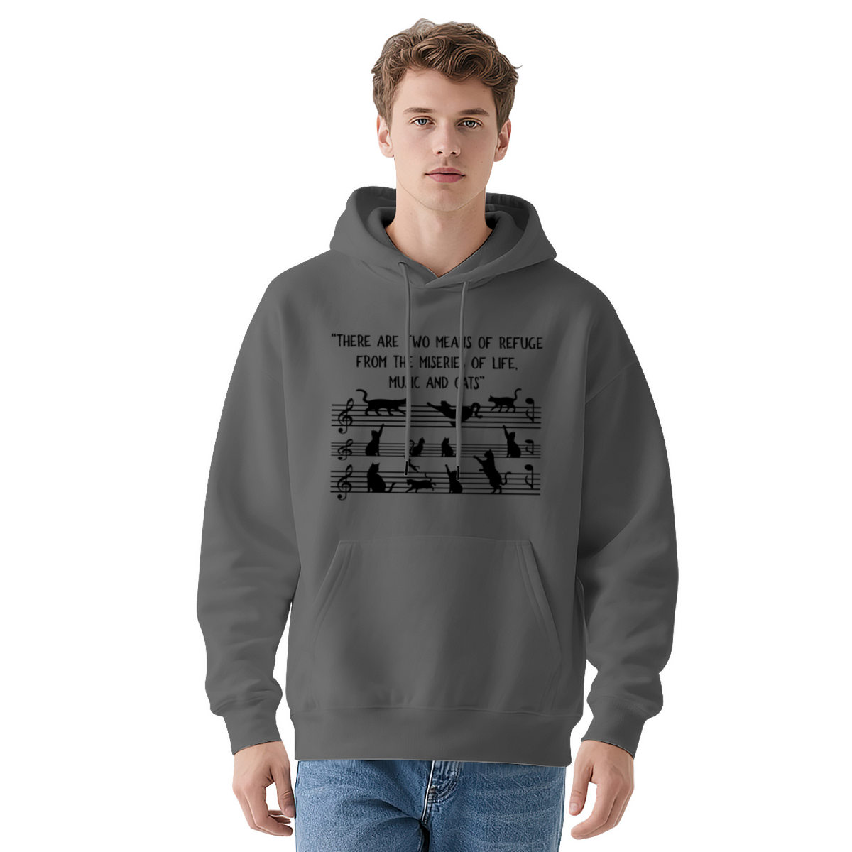 Cat Lover Graphic Hoodie